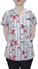 Picture of White Cross Happy Trees Womens Printed V-Neck Top (618HYT)