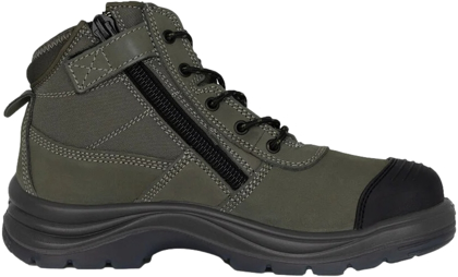 Picture of King Gee Tradie Zip/Lace Steel Cap Safety Work Boots 5" (K27181)