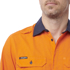 Picture of King Gee ShieldTec Lenzing FR Hi Vis 2 Tone Open Front Taped Shirt (Y04370)