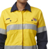 Picture of King Gee Womens ShieldTec FR Hi Vis 2 Tone Open Front Taped Shirt (Y04050)