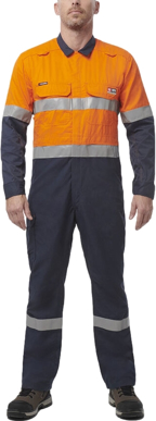 Picture of King Gee ShieldTec FR Hi Vis Two Tone Coverall - FR Taped (Y00055)