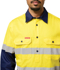 Picture of Hard Yakka Core Hi Vis Reflective Long Sleeve Heavyweight Closed Front Shirt (Y04615)