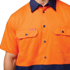 Picture of Hard Yakka Core Hi Vis Light Weight Vented Short Sleeve Cotton Shirt (Y04620)