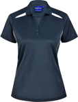 Picture of Winning Spirit Womens Sustainable Contrast Short Sleeve Polo (PS94)