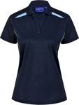 Picture of Winning Spirit Womens Sustainable Contrast Short Sleeve Polo (PS94)