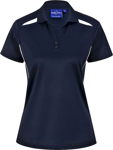 Picture of Winning Spirit Womens Sustainable Contrast Short Sleeve Polo (PS94)