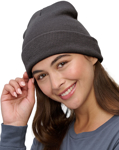 Picture of Winning Spirit Roll Up Recycled Knit Beanie (CH61)