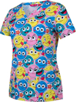 Picture of JB's Wear Womens Smiley Printed Scrub Top (4STP1-SMILEY)