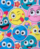Picture of JB's Wear Womens Smiley Printed Scrub Top (4STP1-SMILEY)