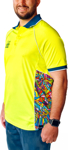 Picture of Trademutt Unisex RPET Bonza Hi Vis Yellow Short Sleeve Polo (TM-21506)