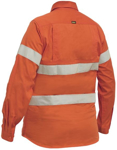 Picture of Bisley Workwear Womens Taped Hi Vis Cool Lightweight Closed Front Shirt (BLC6897T)