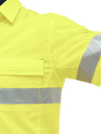 Picture of Bisley Workwear Mens X Airflow Hi Vis Taped Stretch Ripstop Shirt (BS1491T)