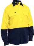 Picture of Bisley Workwear Mens Hi Vis Cool Lightweight Drill Shirt (BS6695)