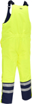 Picture of Bisley Workwear Mens Taped Hi Vis Freezer Bib & Brace Coverall (BAB6452T)