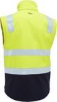 Picture of Bisley Workwear Mens Taped Two Tone Hi Vis 3 in 1 Soft Shell Jacket (BJ6078T)