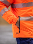 Picture of Bisley Workwear Mens Taped Hi Vis Heated Jacket with Hood (BJ6842T)