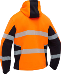 Picture of Bisley Workwear Mens Flx & Move Hi Vis Taped Liquid Repellent Fleece Hoodie (BK6571T)