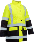 Picture of Bisley Workwear Womens Taped Hi Vis 5 in 1 Rain Jacket (BKL6975)