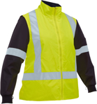 Picture of Bisley Workwear Womens Taped Hi Vis 5 in 1 Rain Jacket (BKL6975)