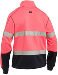 Picture of Bisley Workwear Mens Taped Hi Vis Zip Front Fleece - Pink (BK6611T-Pink)