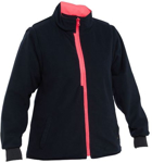 Picture of Bisley Workwear Womens Taped Hi Vis 5 in 1 Rain Jacket - Pink (BKL6975-Pink)