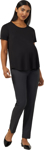 Picture of NNT Uniforms Womens Poly Viscose Stretch Maternity Pant - Charcoal (CAT3XN-CHP)