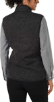 Picture of NNT Uniforms Womens Textured Fleece Zip Front Vest - Charcoal (CAT74N-CHA)