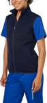 Picture of NNT Uniforms Womens Textured Fleece Zip Front Vest - Navy (CAT74N-NAV)