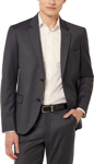 Picture of NNT Uniforms Mens Wool Blend Twill Tailored 2 Button Jacket - Charcoal (CATBEU-CHA)