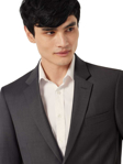 Picture of NNT Uniforms Mens Wool Blend Twill Tailored 2 Button Jacket - Charcoal (CATBEU-CHA)