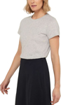 Picture of NNT Uniforms Womens Eva Australian Cotton Short Sleeve Tee - Light Grey Marle (CATUXT-LGM)