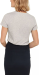 Picture of NNT Uniforms Womens Eva Australian Cotton Short Sleeve Tee - Light Grey Marle (CATUXT-LGM)