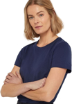 Picture of NNT Uniforms Womens Eva Australian Cotton Short Sleeve Tee - Navy (CATUXT-NAV)