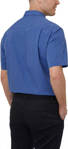 Picture of NNT Uniforms Mens End On End Short Sleeve Shirt - Mid Blue (Y52168-MBL)