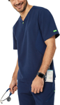Picture of NNT Uniforms Invigorate Charles Scrub Top - Navy Blue (CATRHL-NVB)