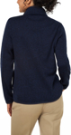 Picture of NNT Uniforms Womens Textured Fleece Zip Front Jacket - Navy (CAT5E2-NAV)