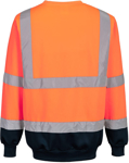 Picture of Prime Mover Workwear Mens Hi Vis Contrast Sweatshirt (B306)