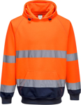 Picture of Prime Mover Workwear Unisex Hi Vis Contrast Hoodie (B316)