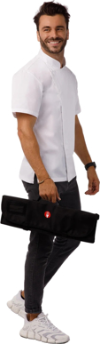 Picture of Chef Works 7 Pocket Black Knife Wrap Bag (BAGD)