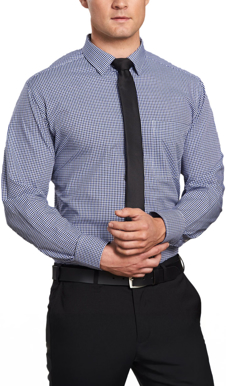 Picture of Winning Spirit Mens Multi Tone Check Long Sleeve Shirt (M7320L)