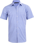 Picture of Winning Spirit Mens Multi Tone Check Short Sleeve Shirt (M7320S)