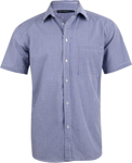 Picture of Winning Spirit Mens Multi Tone Check Short Sleeve Shirt (M7320S)