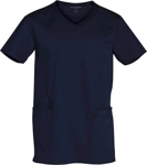 Picture of Winning Spirit Mens V Neck Contrast Trim Scrub Top (M7650)
