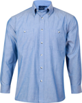 Picture of Winning Spirit Mens Chambray Long Sleeve Shirt (BS03L)
