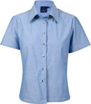 Picture of Winning Spirit Ladies Chambray Short Sleeve Shirt (BS05)