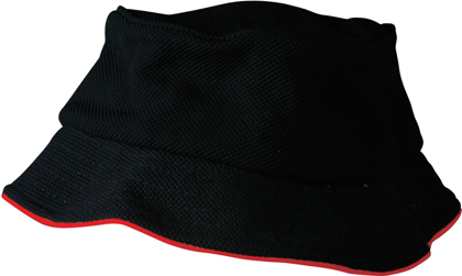 Picture of Winning Spirit Pique Mesh With Sandwich Bucket Hat (CH71)