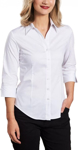 Picture of Winning Spirit Womens Fine Twill 3/4 Sleeve Shirt (M8030Q)