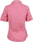 Picture of Winning Spirit Ladies Gingham Check Short Sleeve Shirt (M8300S)