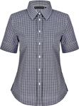 Picture of Winning Spirit Ladies Gingham Check Short Sleeve Shirt (M8300S)