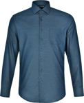 Picture of Winning Spirit Mens Ascot Long Sleeve Dot Jacquard Stretch Shirt (M7400L)